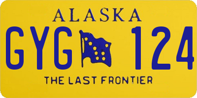 AK license plate GYG124