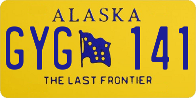 AK license plate GYG141