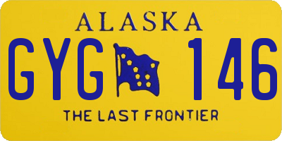 AK license plate GYG146