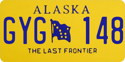 AK license plate GYG148
