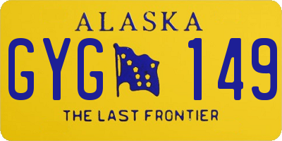AK license plate GYG149