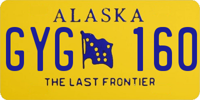 AK license plate GYG160