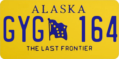 AK license plate GYG164