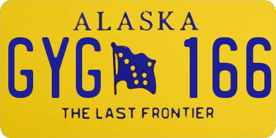 AK license plate GYG166