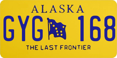 AK license plate GYG168