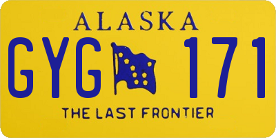 AK license plate GYG171