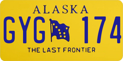 AK license plate GYG174