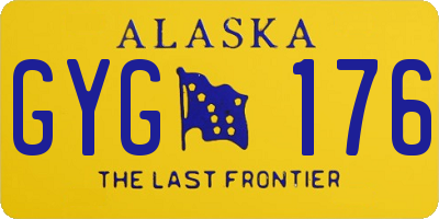 AK license plate GYG176