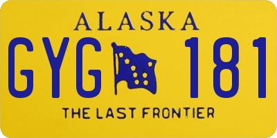 AK license plate GYG181
