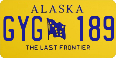 AK license plate GYG189