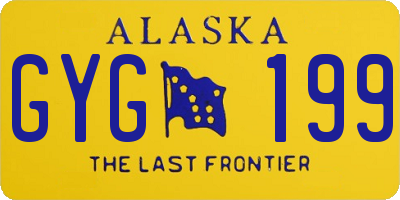 AK license plate GYG199