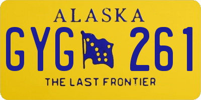 AK license plate GYG261