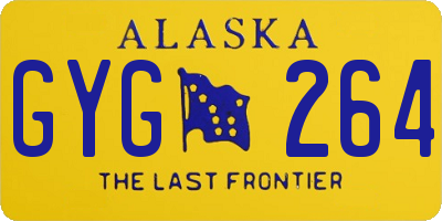 AK license plate GYG264
