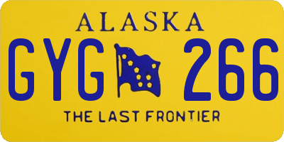 AK license plate GYG266