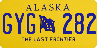 AK license plate GYG282