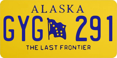 AK license plate GYG291