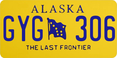 AK license plate GYG306