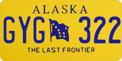 AK license plate GYG322