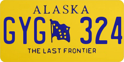 AK license plate GYG324