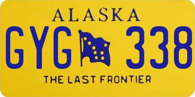 AK license plate GYG338