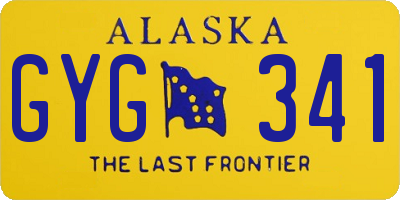 AK license plate GYG341
