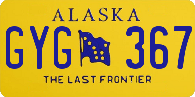 AK license plate GYG367