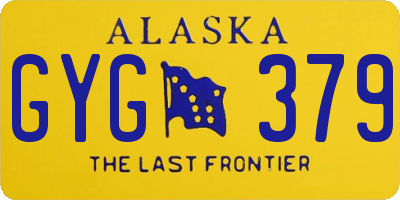 AK license plate GYG379