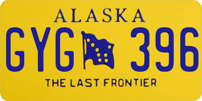 AK license plate GYG396