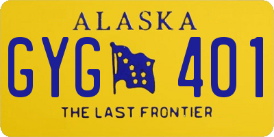 AK license plate GYG401