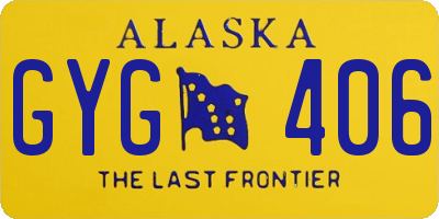 AK license plate GYG406