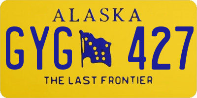 AK license plate GYG427