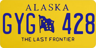 AK license plate GYG428