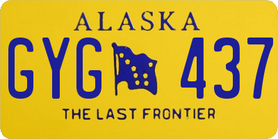 AK license plate GYG437