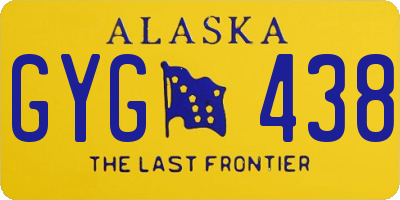 AK license plate GYG438
