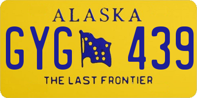 AK license plate GYG439