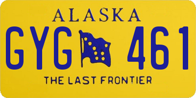 AK license plate GYG461