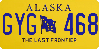 AK license plate GYG468