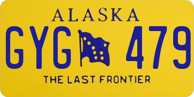 AK license plate GYG479