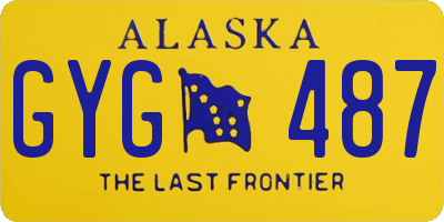 AK license plate GYG487