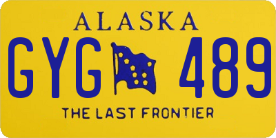 AK license plate GYG489