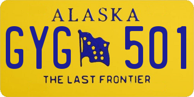 AK license plate GYG501