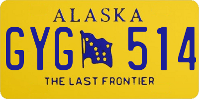 AK license plate GYG514