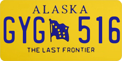 AK license plate GYG516