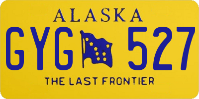 AK license plate GYG527