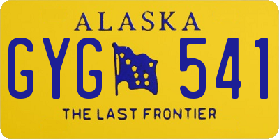 AK license plate GYG541