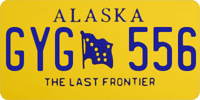 AK license plate GYG556