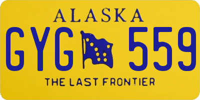 AK license plate GYG559