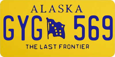 AK license plate GYG569