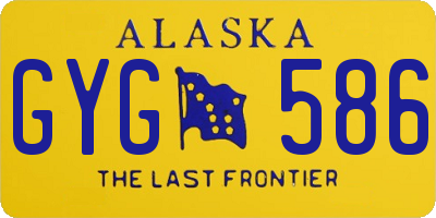 AK license plate GYG586