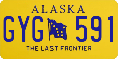 AK license plate GYG591